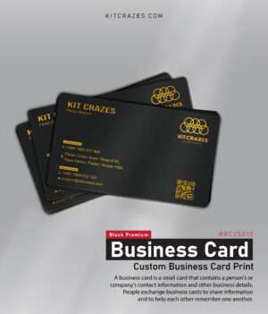 BLACK GOLD BUSINESS CARD